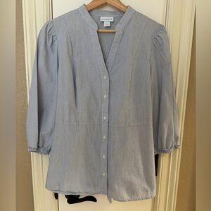 Liz Claiborne Light Blue Blouse